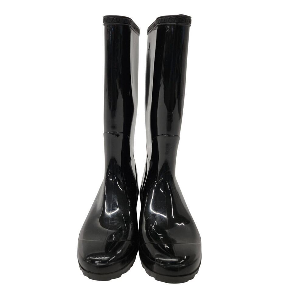 UGG Women's Black Sienna Tall Gloss Rain Boots Size 7 Made in the USA